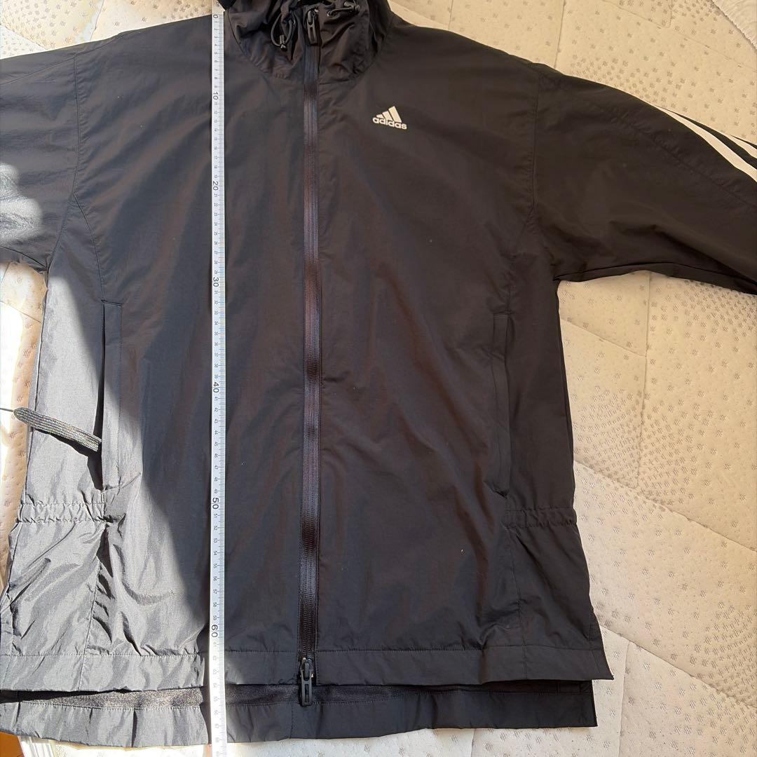 adidas ジャージ上下セット 黒 フード付き　レディース　S