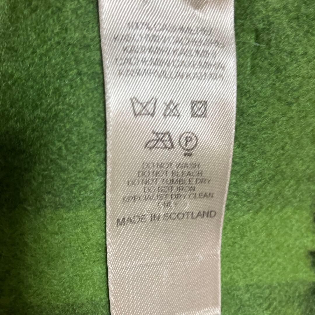 BURBERRY カシミヤ マフラー グリーンチェック