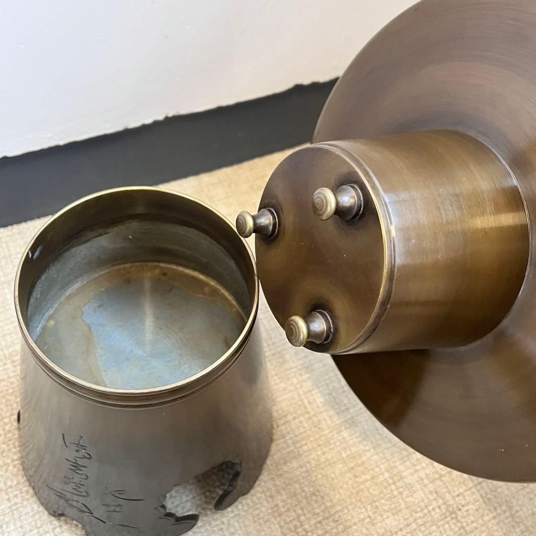 池坊　唐銅製　御玄猪　花器　花生　華道　銅製　？