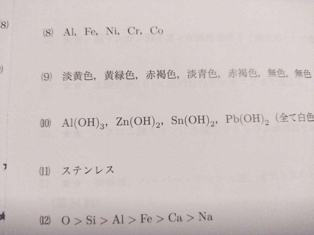 鉄緑会による最新版高３化学無機一問一答集フルセット　駿台　河合塾　東進