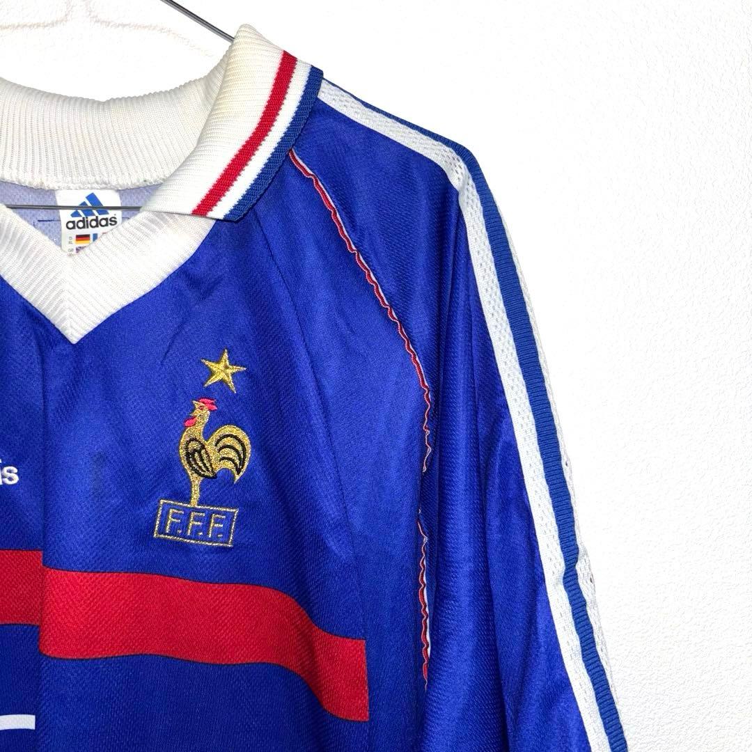 【希少】98年 UK製 adidas フランス ジダン ユニフォーム XL