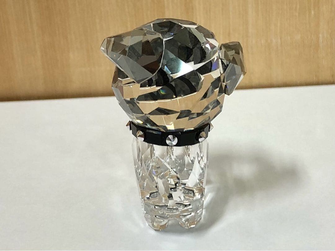 ●スワロフスキー　パグ　クリスタル　置物