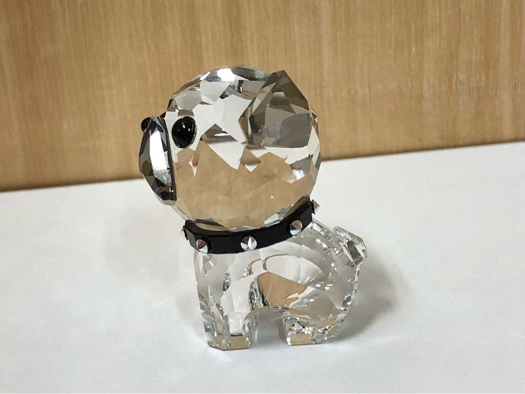 ●スワロフスキー　パグ　クリスタル　置物