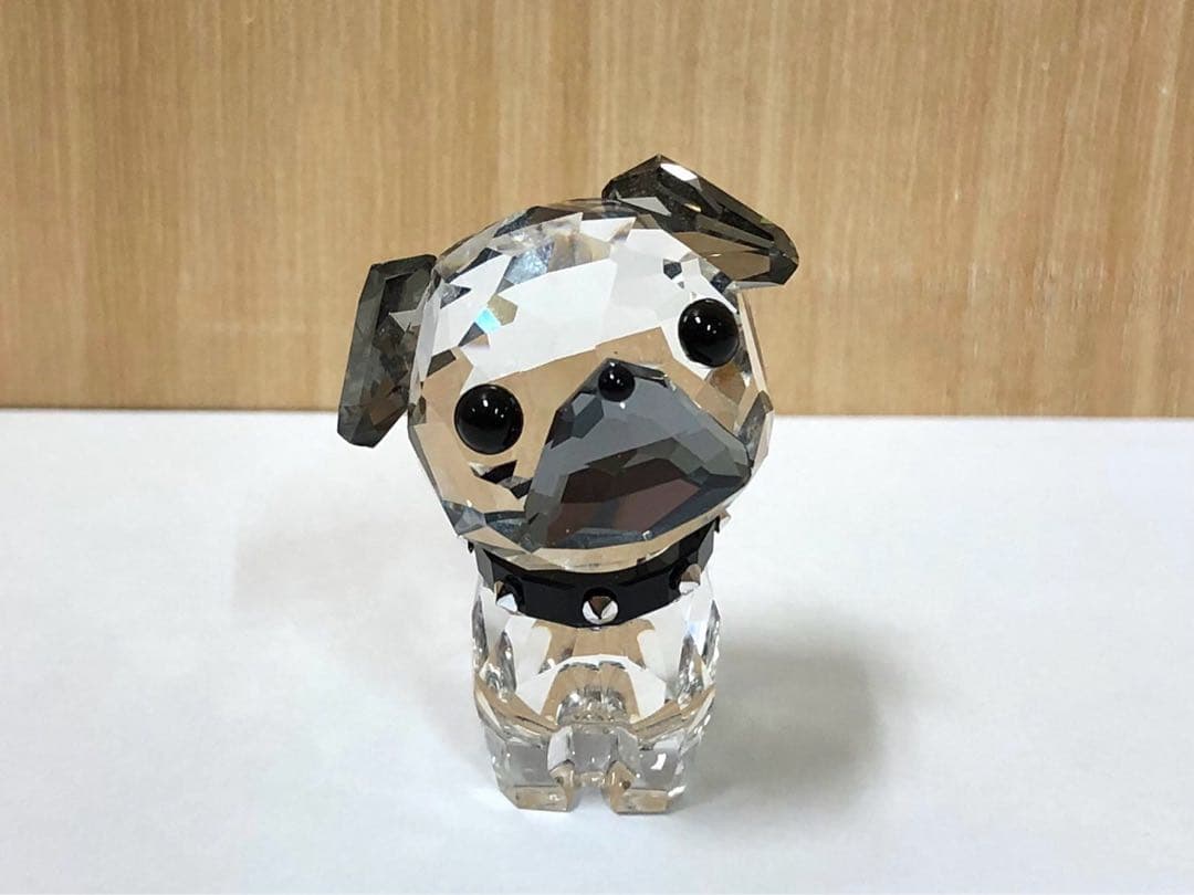 ●スワロフスキー　パグ　クリスタル　置物