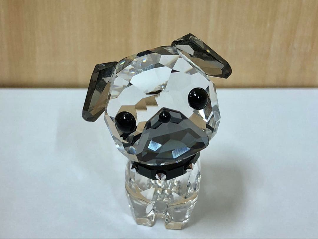 ●スワロフスキー　パグ　クリスタル　置物