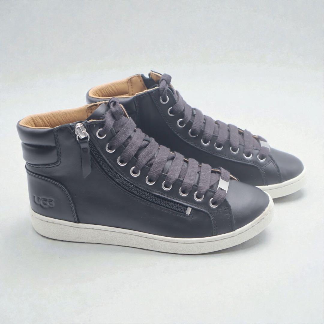 UGG アグ　スニーカー　ハイカット　レザー　ブラック　2208