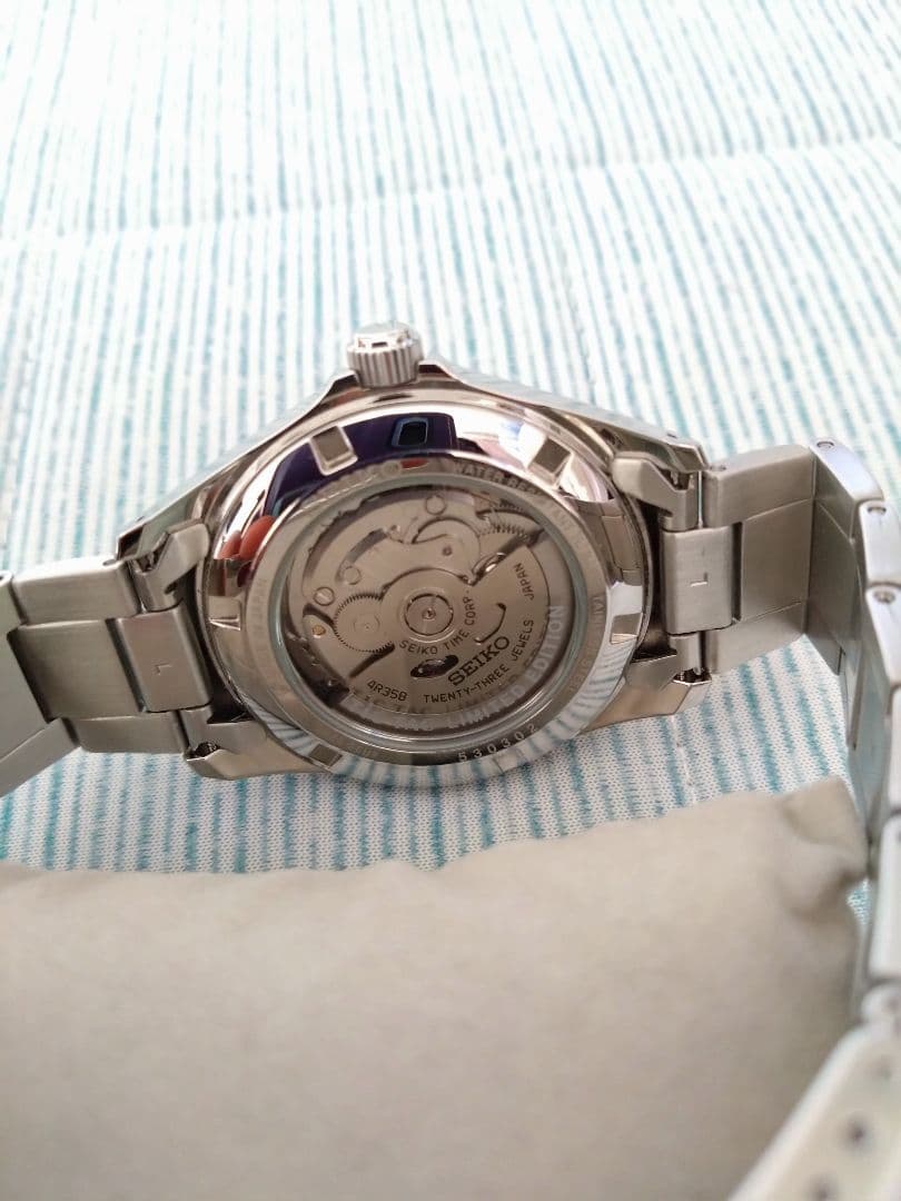 アリス　さま専用 SEIKO 自動巻き時計 黒文字盤 10BAR