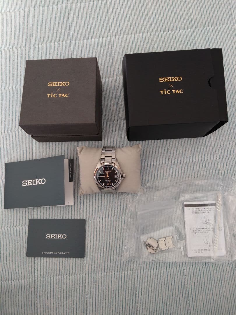 アリス　さま専用 SEIKO 自動巻き時計 黒文字盤 10BAR