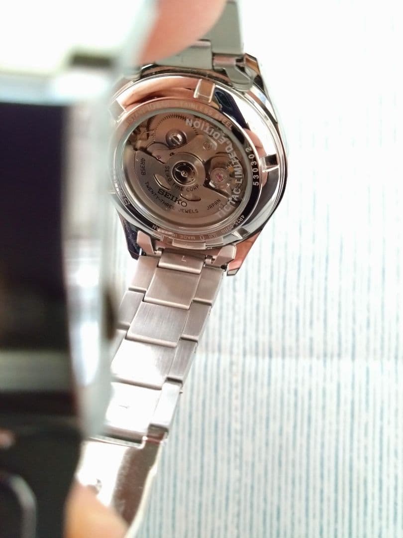 アリス　さま専用 SEIKO 自動巻き時計 黒文字盤 10BAR