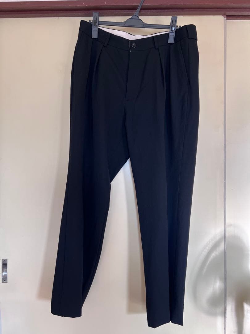 パンツ [anytee] Officer Pants_Black Gabardine L