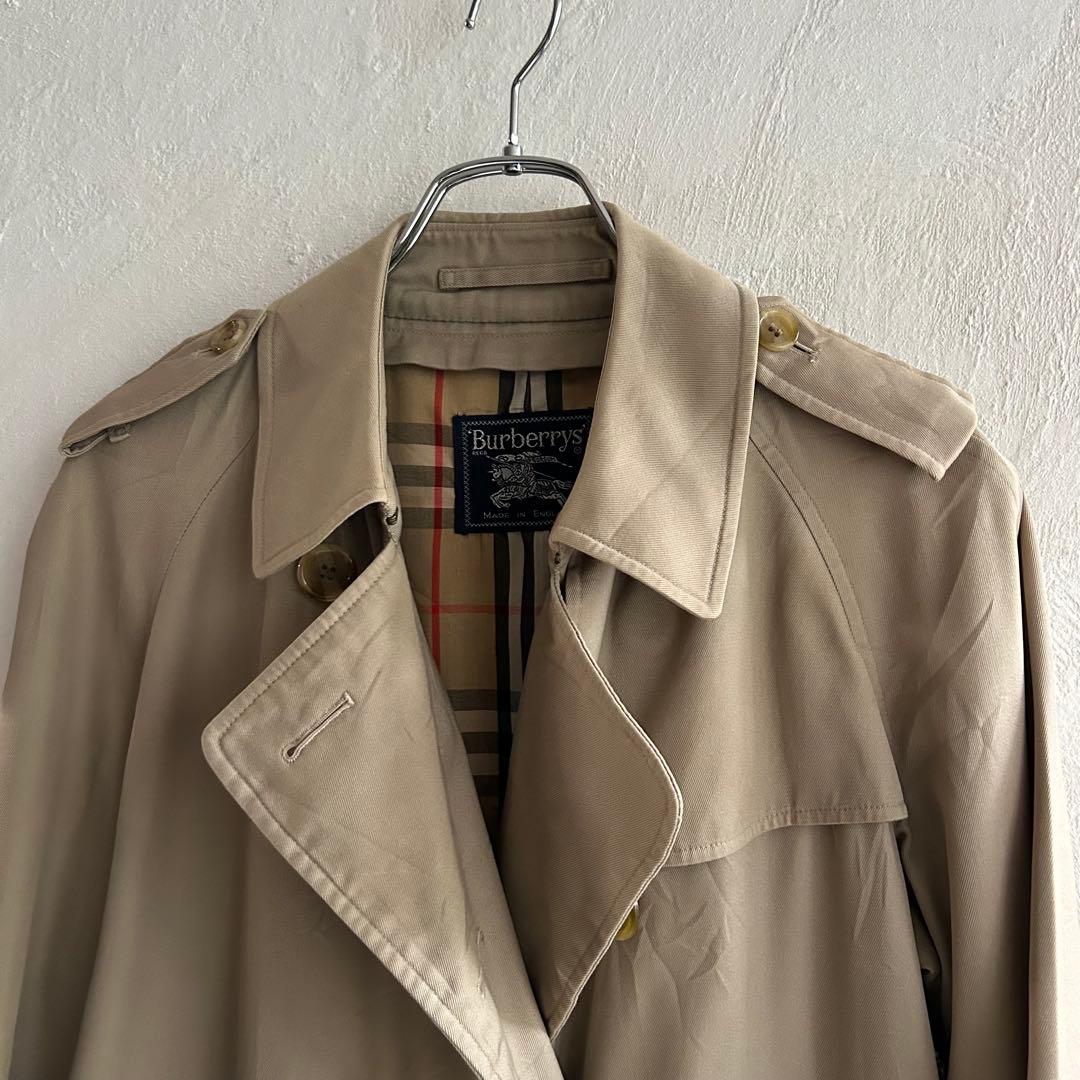 80S イングランド製 Burberry's トレンチコート バーバリー