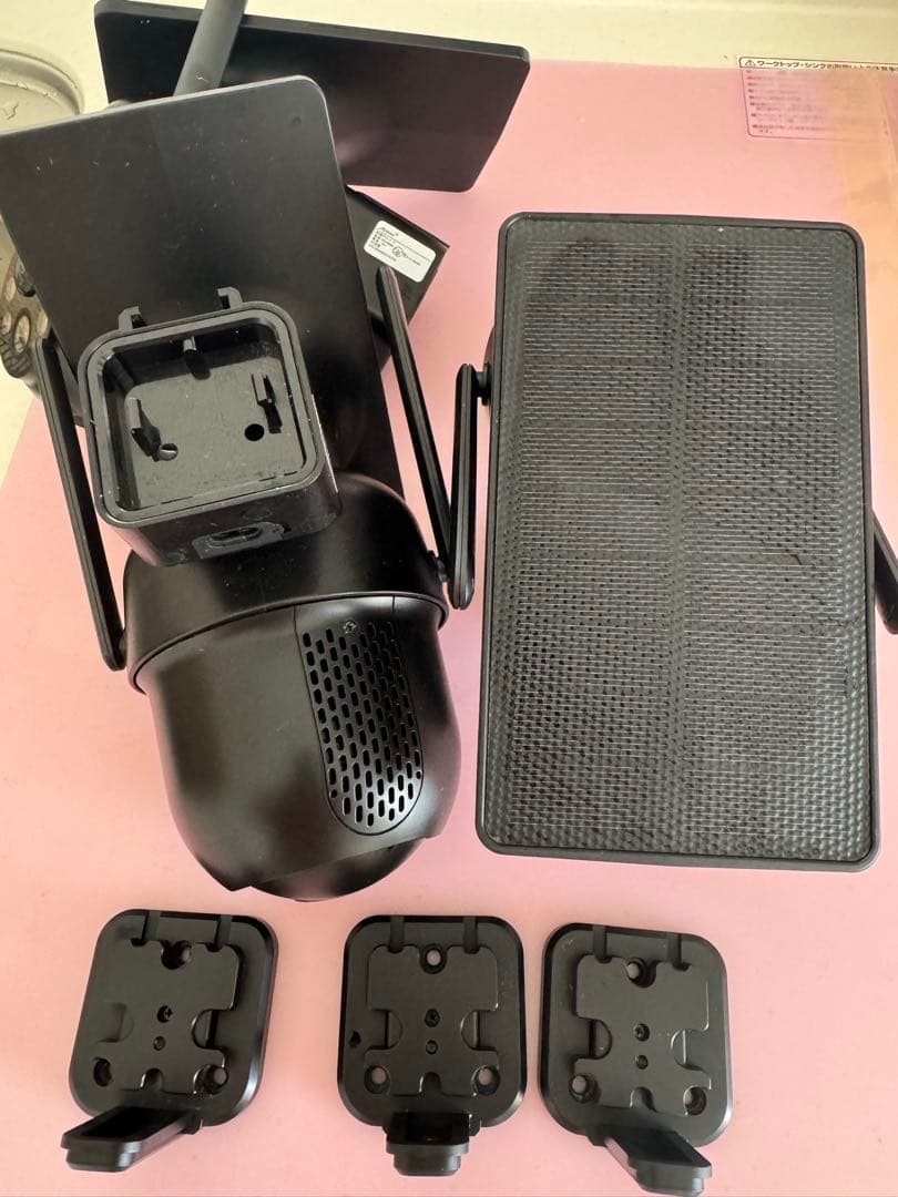 充電不要　配線不要　AR-W606 ソーラー防犯カメラ 3台セット 黒
