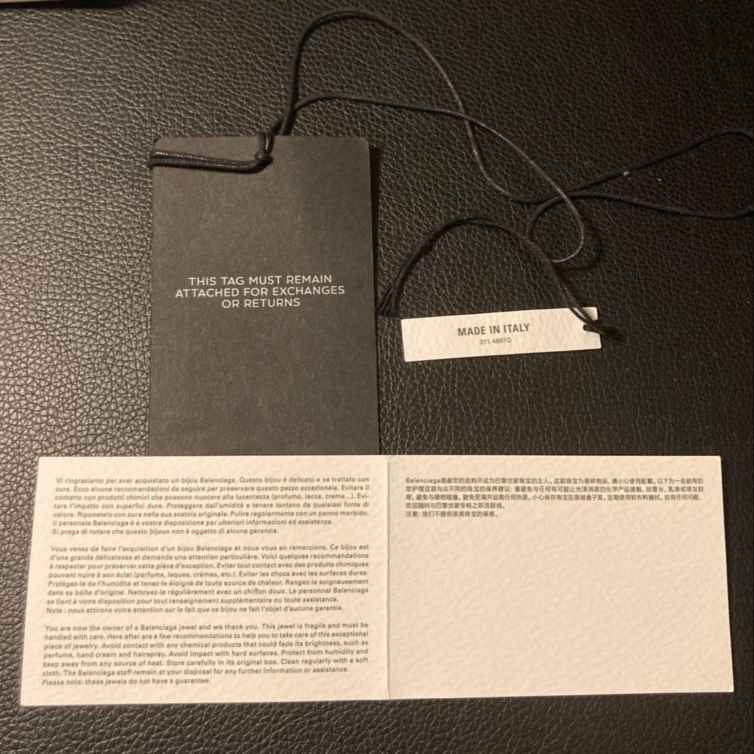 balenciaga トライアングル ブレス　ブレスレット　バングル　ゴールド