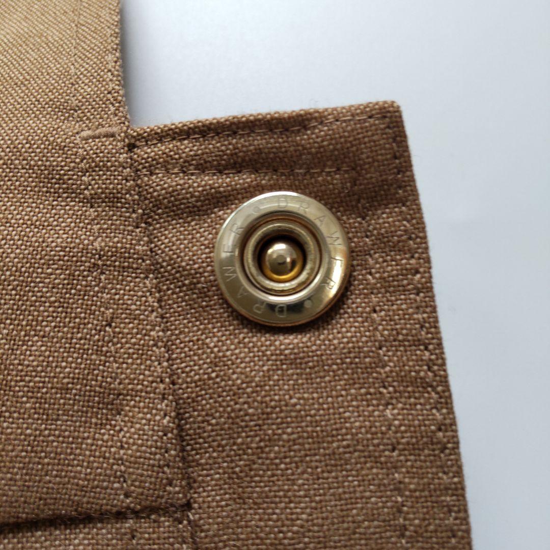 極美品 ドゥロワー ウールシャンブレーサロペット オーバーオール ブラウン 38