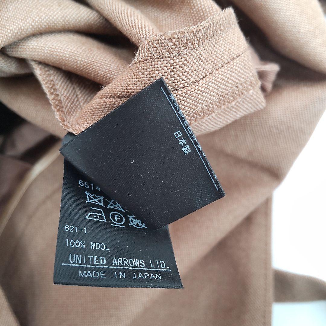 極美品 ドゥロワー ウールシャンブレーサロペット オーバーオール ブラウン 38