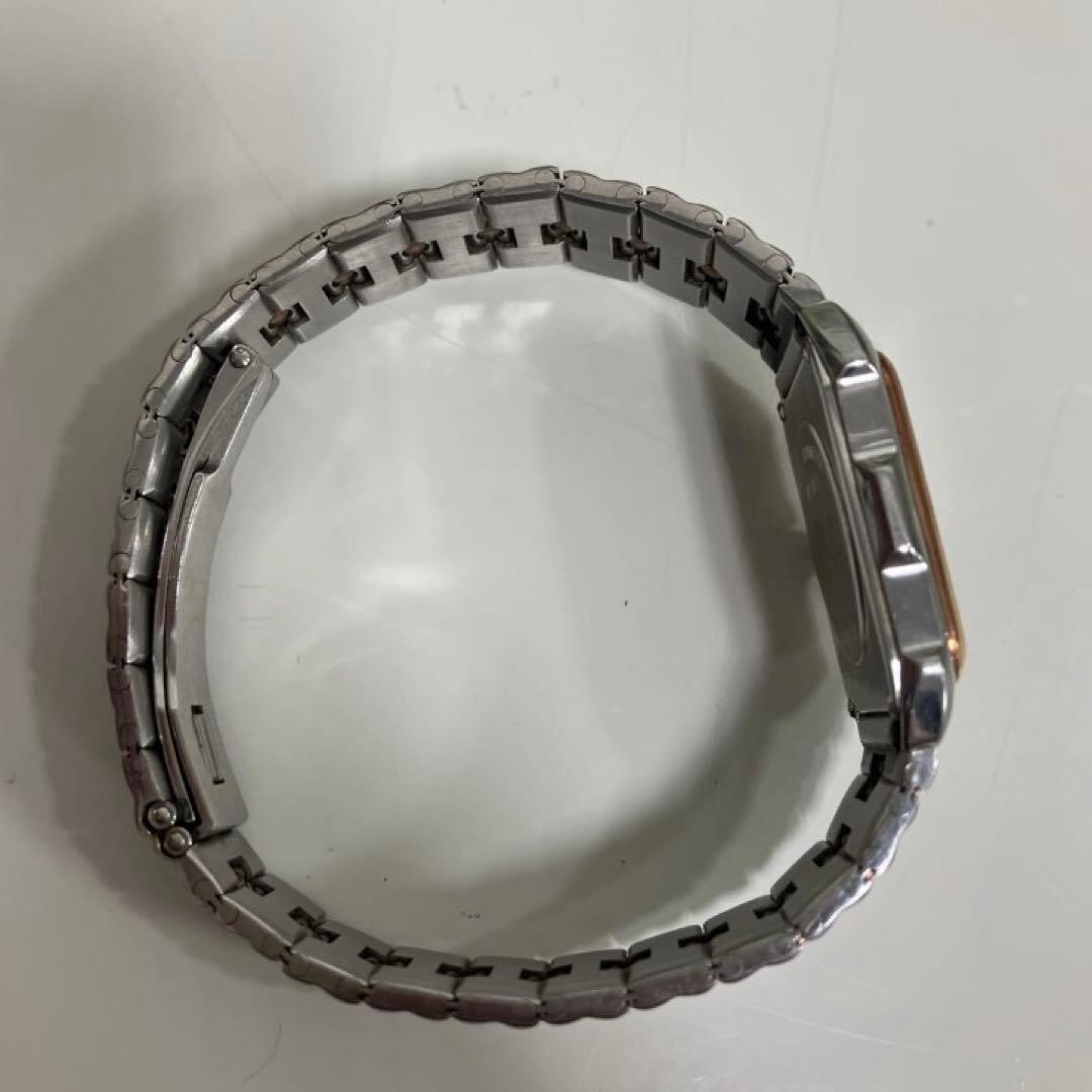 鑑定済み ジラールペルゴ スクエア K18YGコンビ レクタンギュラー ダイヤ付