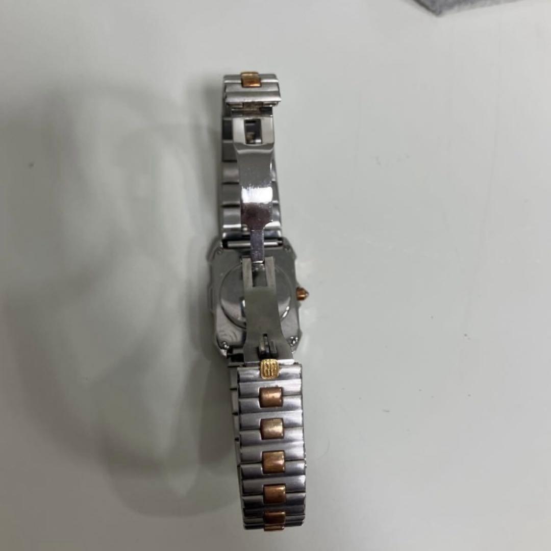 鑑定済み ジラールペルゴ スクエア K18YGコンビ レクタンギュラー ダイヤ付