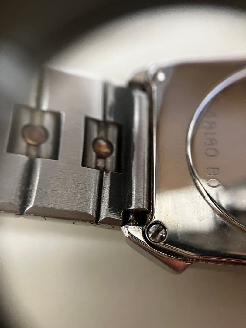 鑑定済み ジラールペルゴ スクエア K18YGコンビ レクタンギュラー ダイヤ付