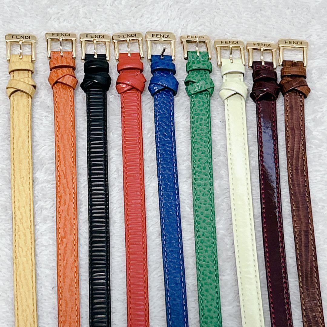 未使用 FENDI チェンジベルト カメレオン 9本 箱 640L 替えベルト