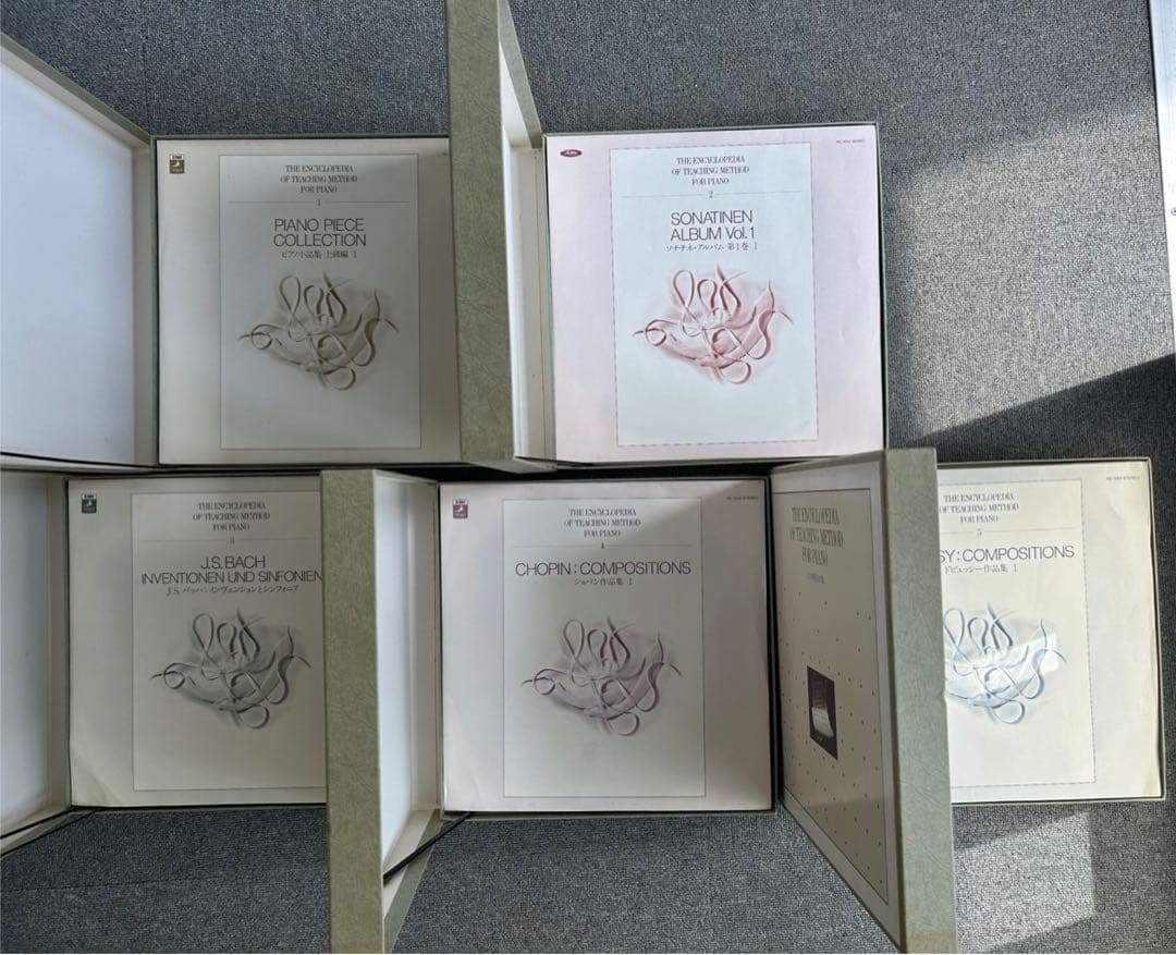 ピアノ教則大全集 全5巻セット TOSHIBA EMI 豪華ケース入り 楽譜集