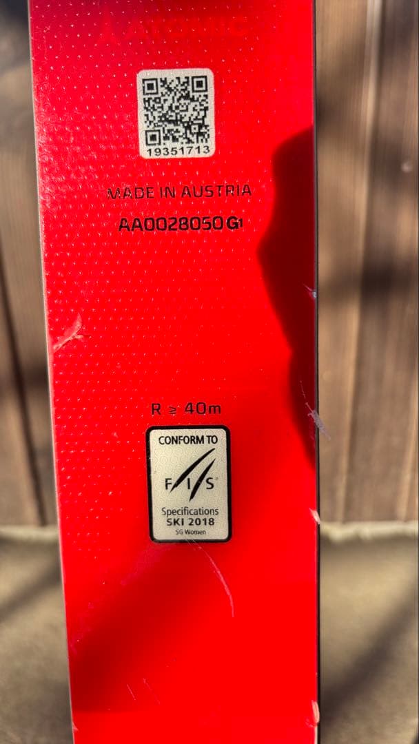 k*4様 スーパーGスキー　アトミックREDSTER 207センチR40 FIS