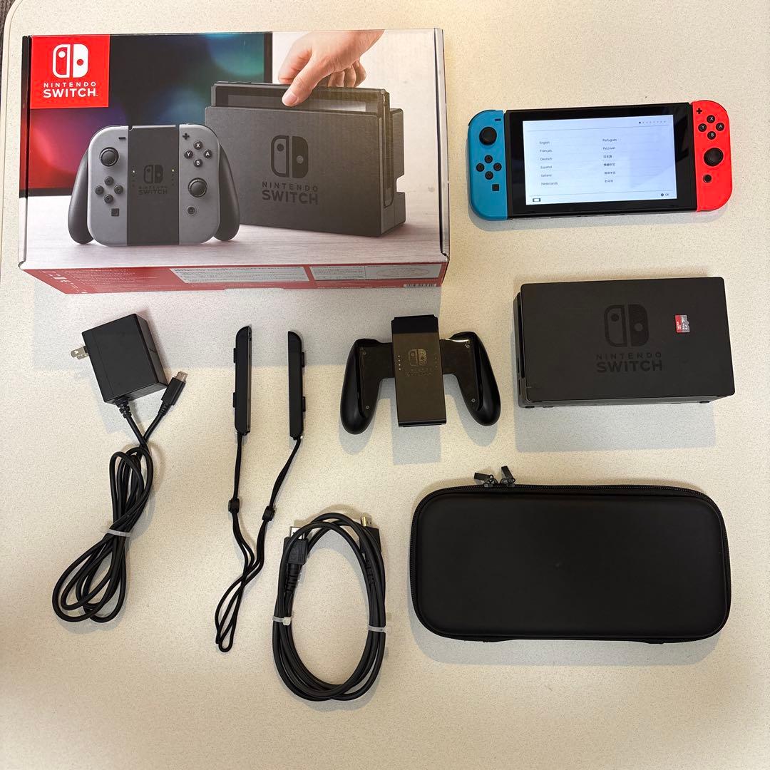 【動作確認済】Nintendo Switch 本体 microSDカード付き