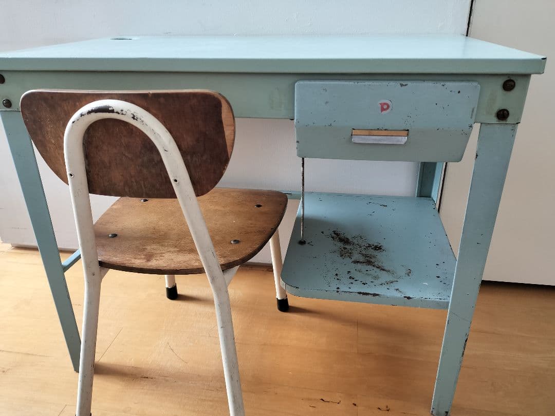 幼児用机+椅子 古道具