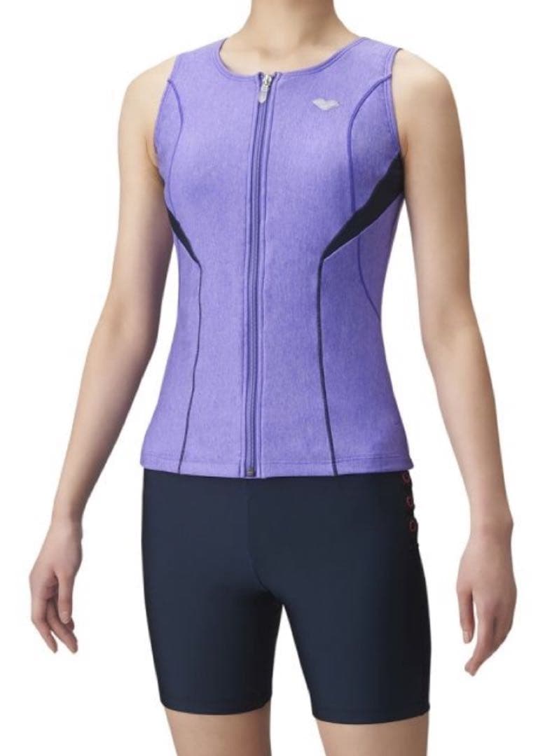 アリーナ フィットネス レディース セパレーツ パープル テラコッタ S 2個