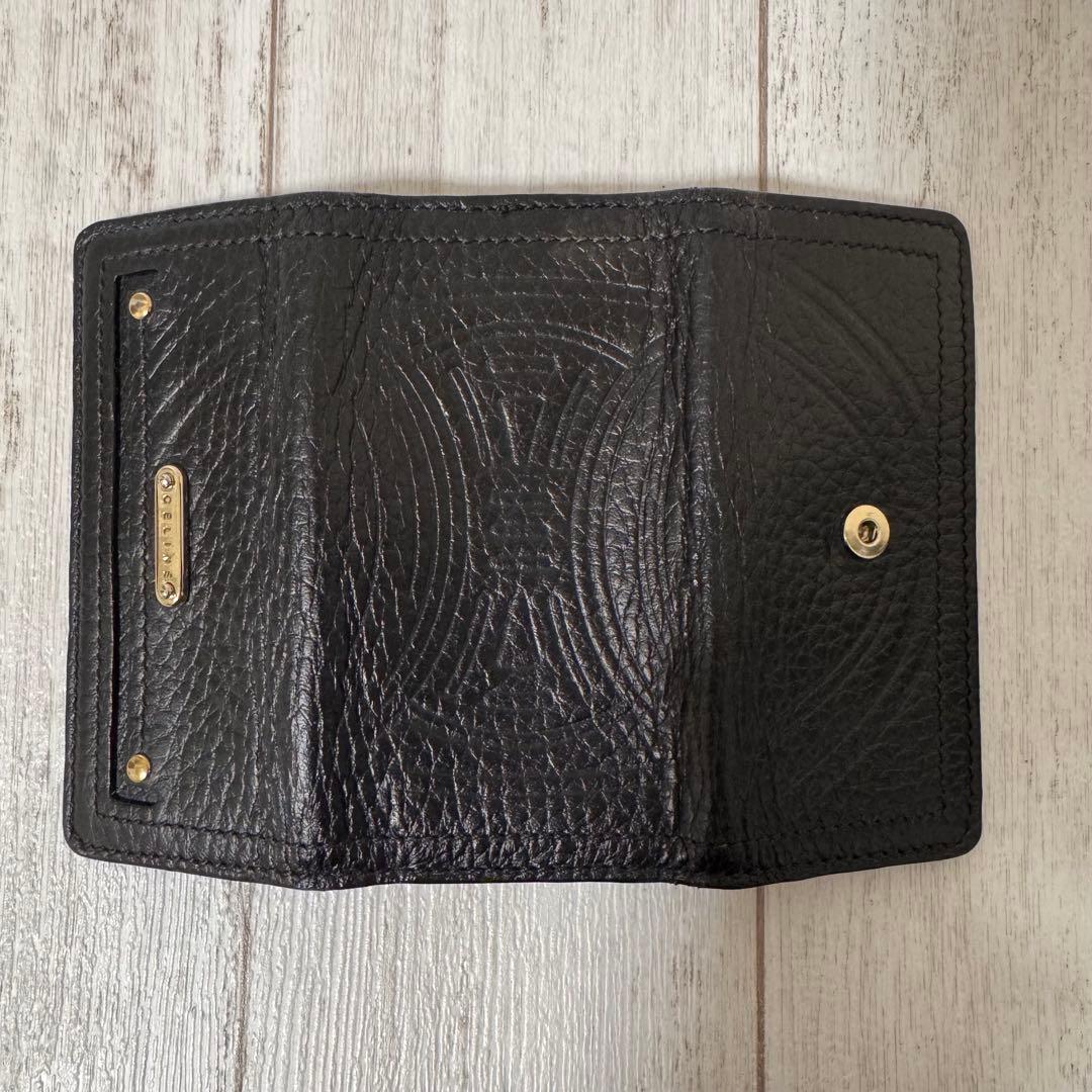 美品✨CELINEブラック レザー キーケース トリオンフ マカダム