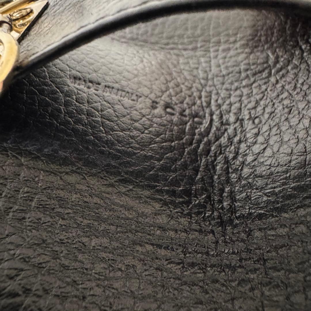 美品✨CELINEブラック レザー キーケース トリオンフ マカダム