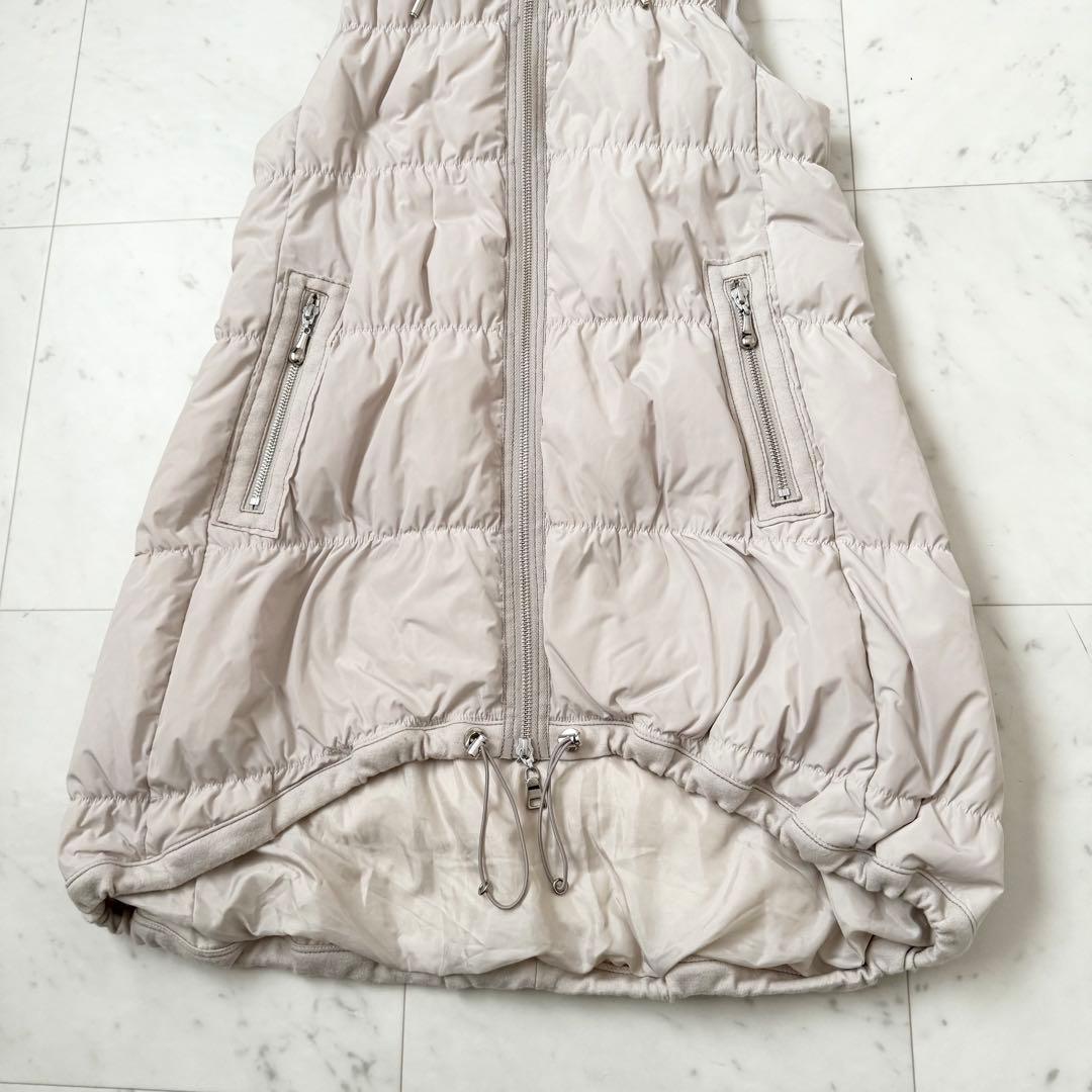 未使用級❤️PRIDE プライド　ダウンベスト　ベージュ　スウェード　Mサイズ