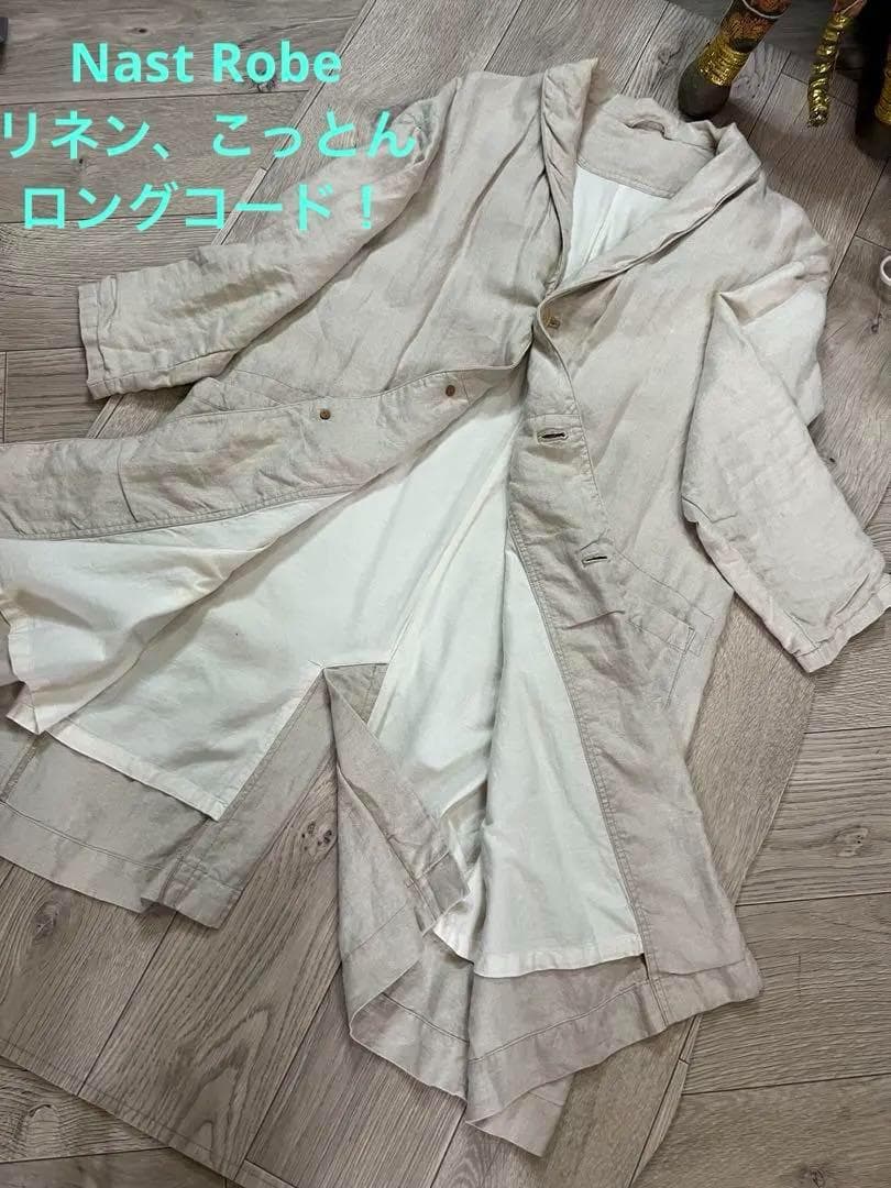 ★高品質！ナチュランnest robe厚手コットンリネンお洒落なコート
