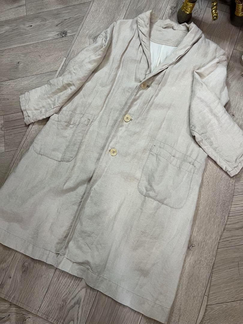 ★高品質！ナチュランnest robe厚手コットンリネンお洒落なコート