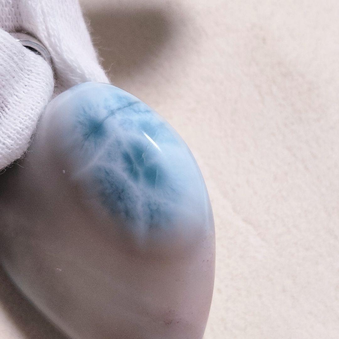 ピンクラリマー 特大ハート♡シルバー925 チャーム 希少 高品質 両面美しい✨