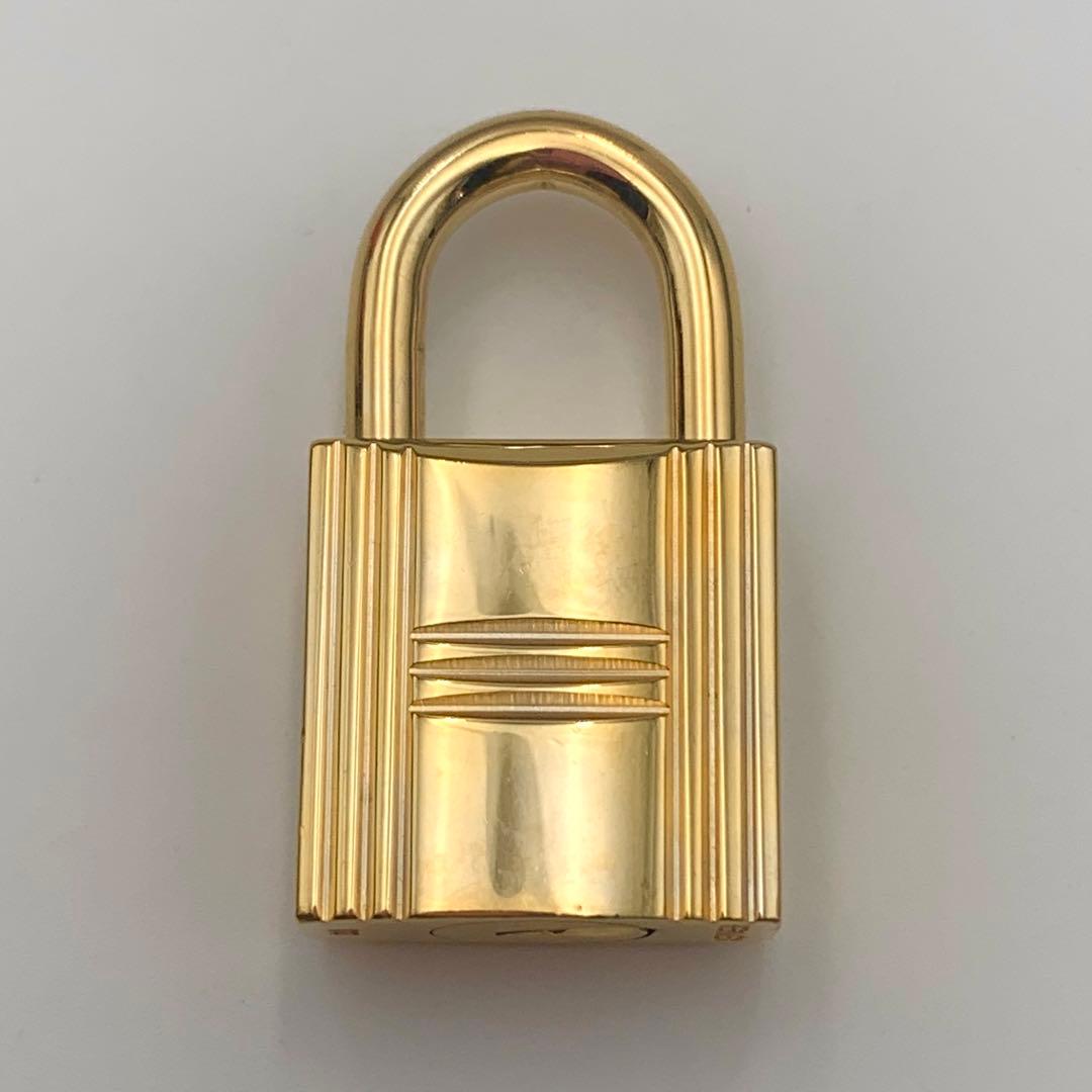 HERMES エルメス カデナ 100番 ゴールド 24Kメッキ 鍵付き 南京錠