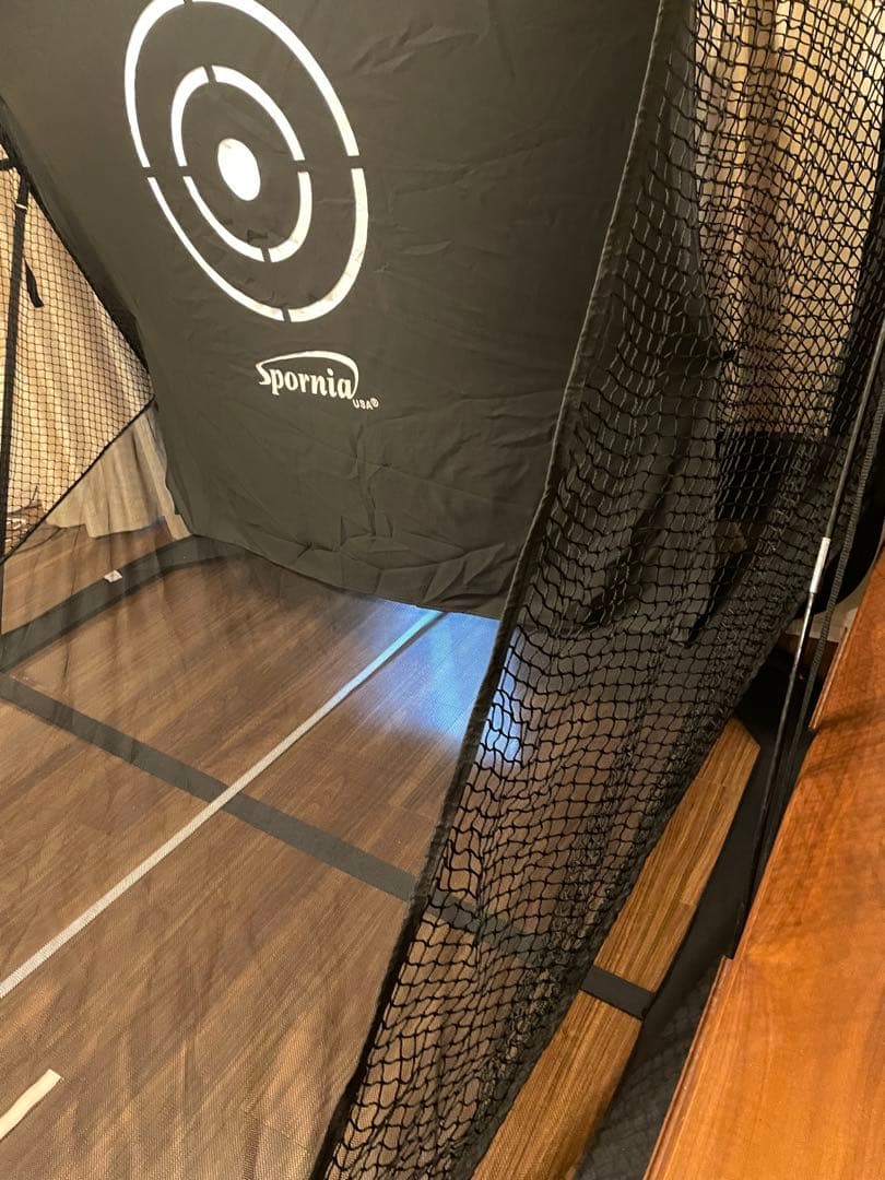 ゴルフ練習ネット自動返球構造 簡単設置 レギュラーサイズ spornia