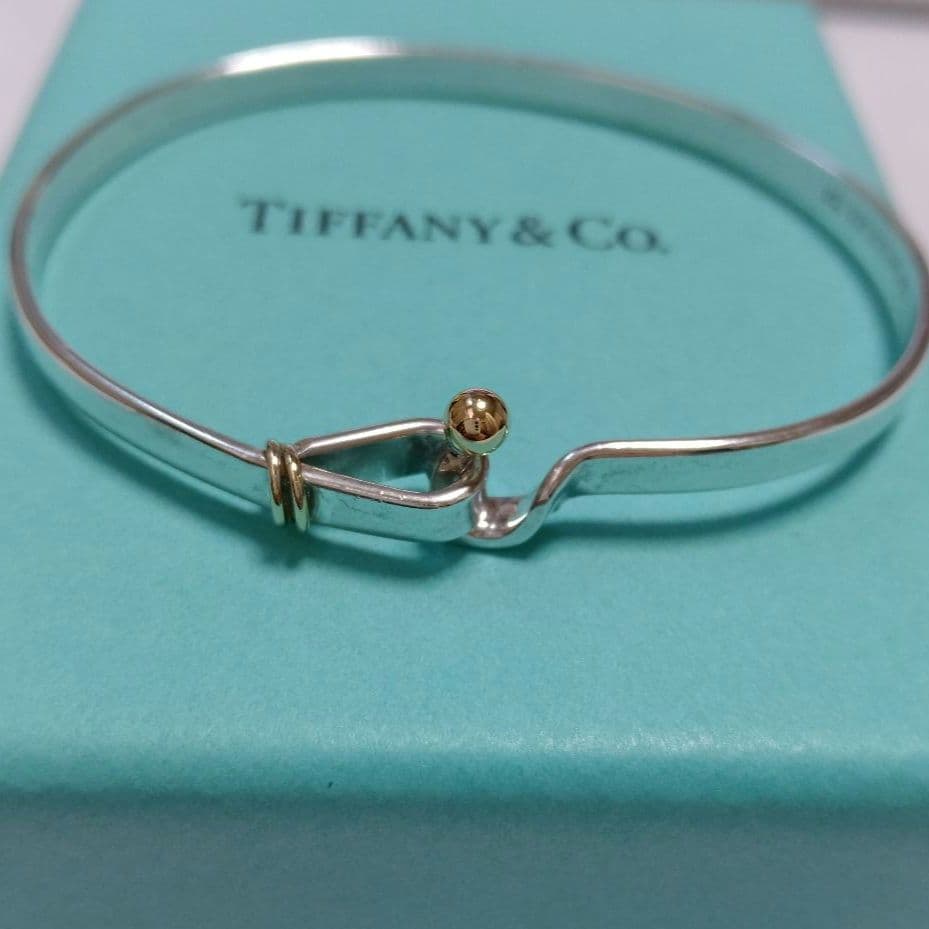 TIFFANY ティファニー フック＆アイ バングル コンビ 925×750