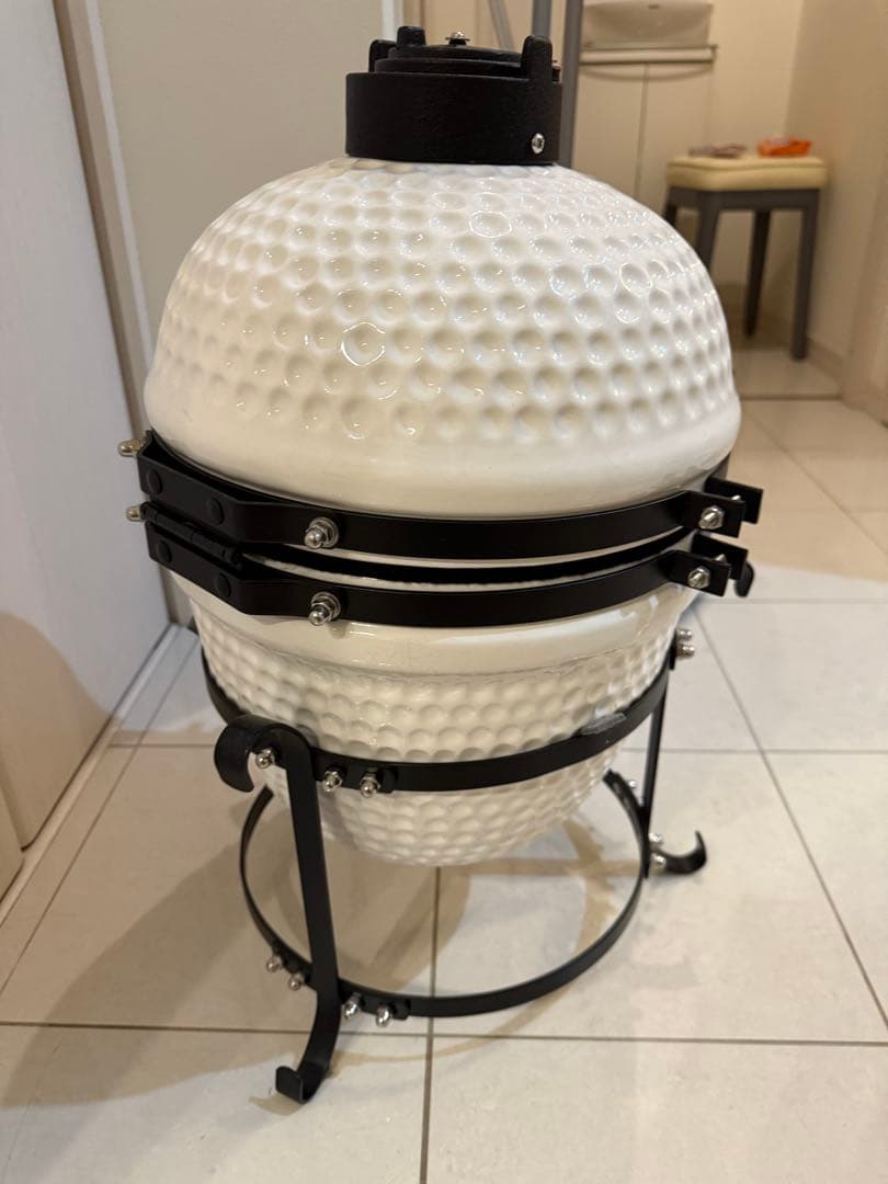 セラミック製チャコールBBQグリル, グリルカバー付き