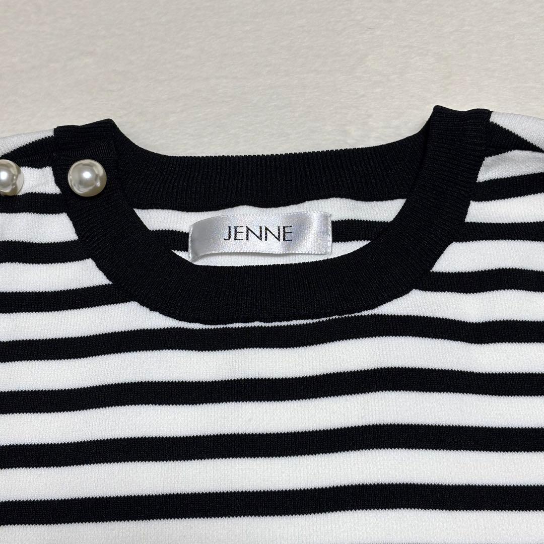 【極美品】 JENNE カットソー ボーダーXL