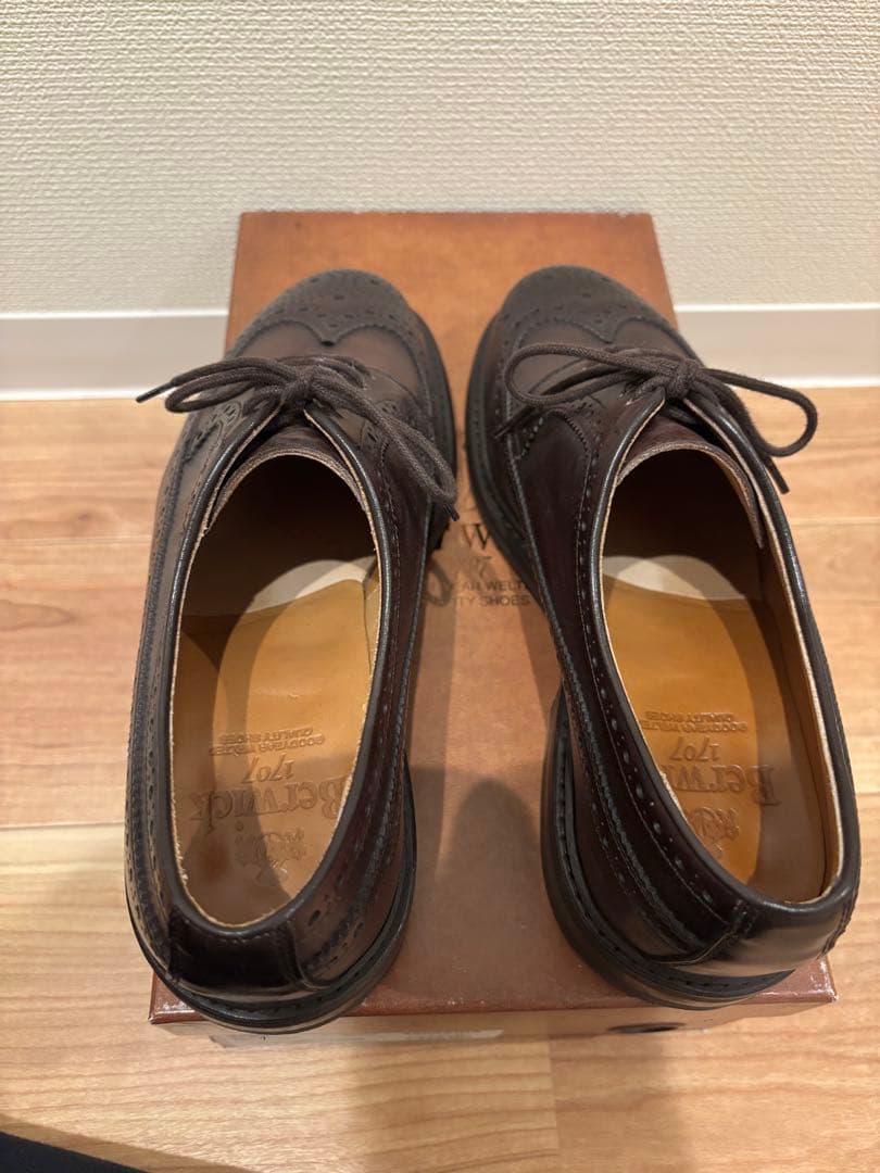 Berwick 4550 ダークブラウン ウィングチップ