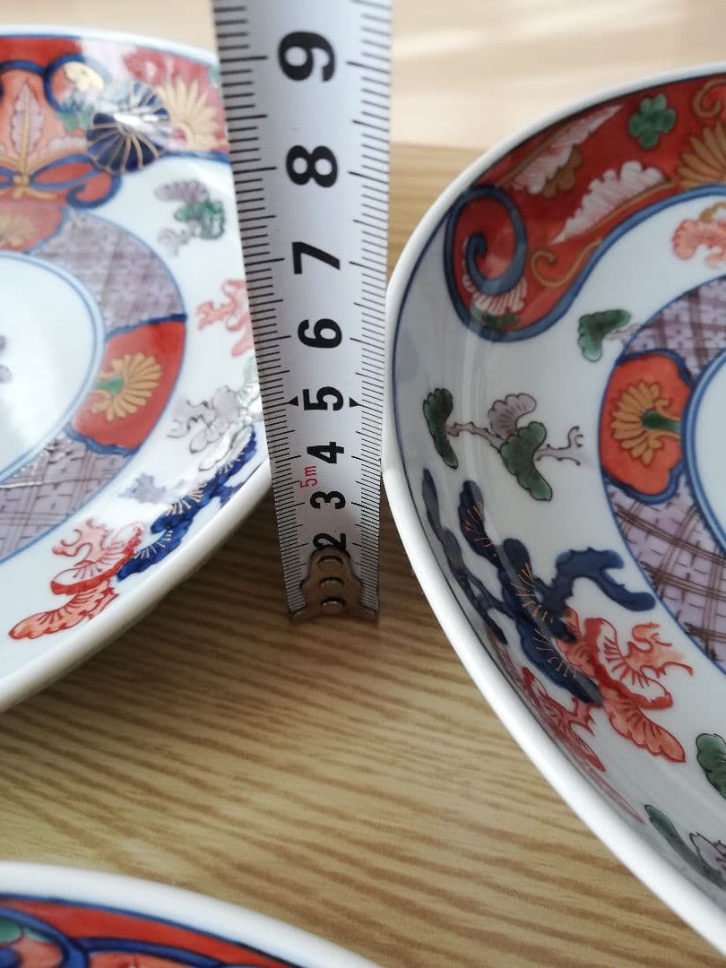 源右衛門　伊万里風　松絵　中皿　5枚セット