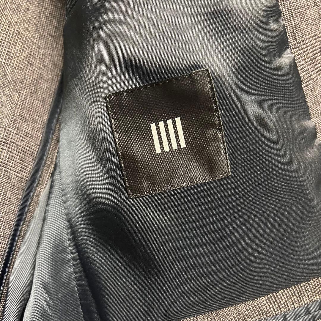 (極美品)スーツセレクト　4S 洗える　スーツセットアップ　チェック柄　グレー