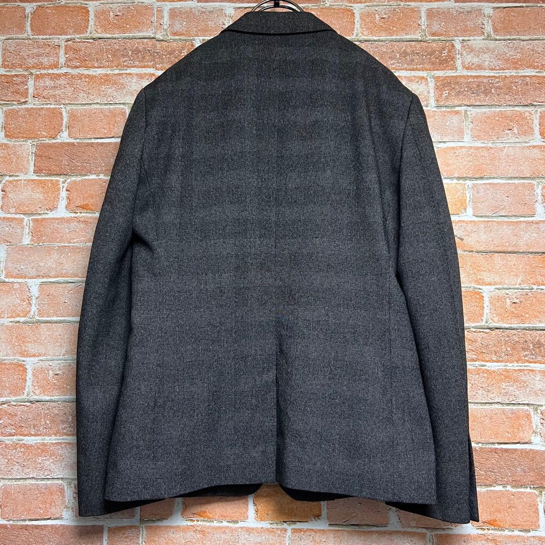 (極美品)スーツセレクト　4S 洗える　スーツセットアップ　チェック柄　グレー