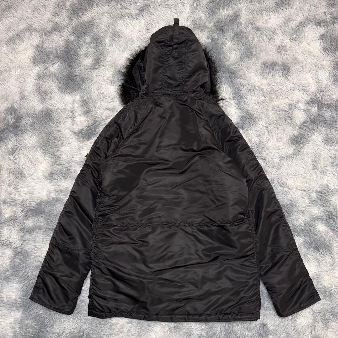 希少 ブラックファー アルファーインダストリー フライトジャケット N-3B