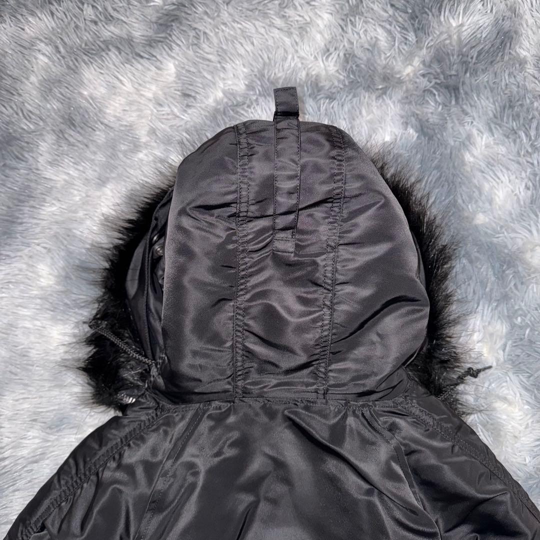 希少 ブラックファー アルファーインダストリー フライトジャケット N-3B