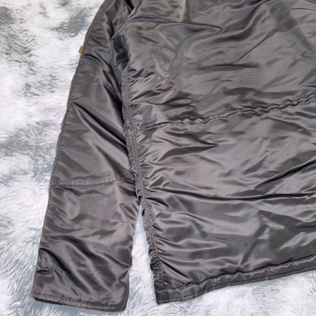 希少 ブラックファー アルファーインダストリー フライトジャケット N-3B