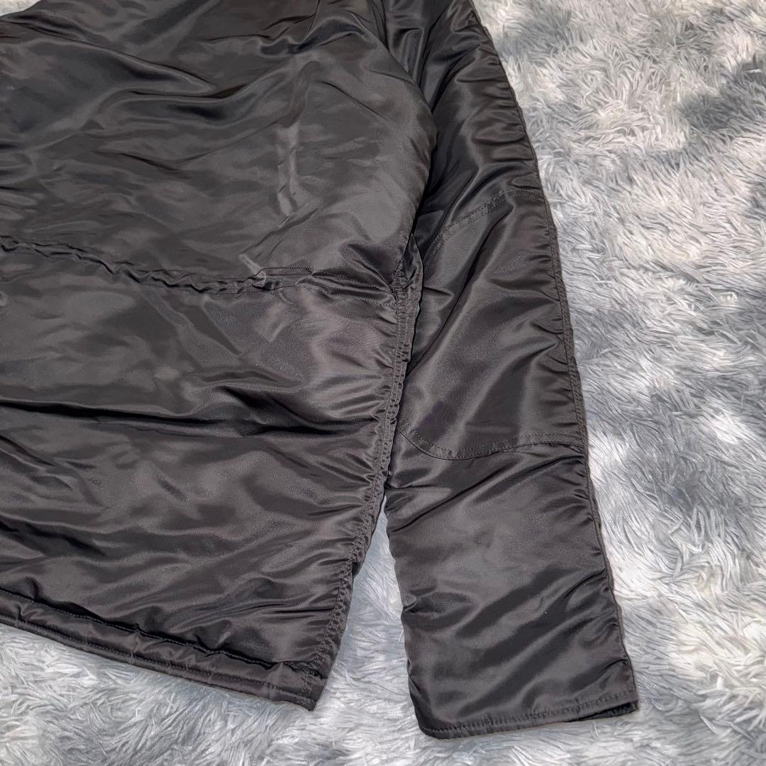 希少 ブラックファー アルファーインダストリー フライトジャケット N-3B