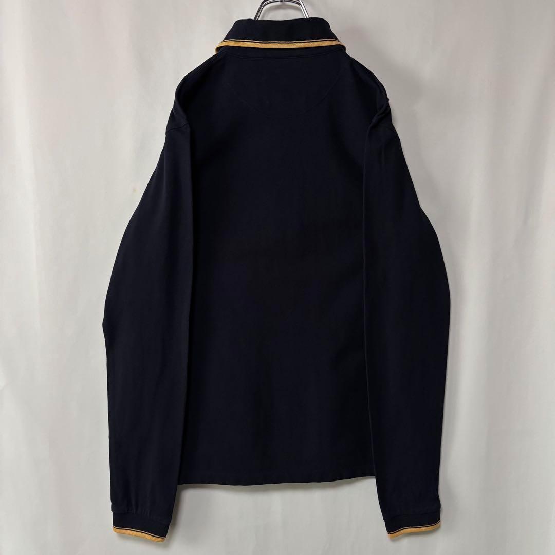 ヴィヴィアン・ウエストウッド　長袖ポロシャツ　Lサイズ　刺繍ロゴ　ブラック　古着