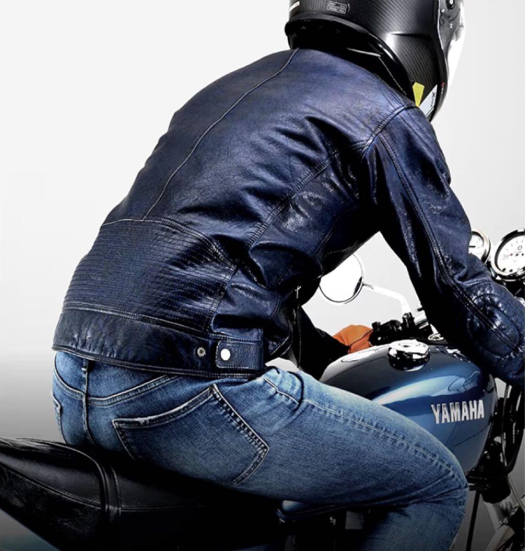 デイトナ レザージャケット 本革(ワックス加工) DL-006 ネイビー