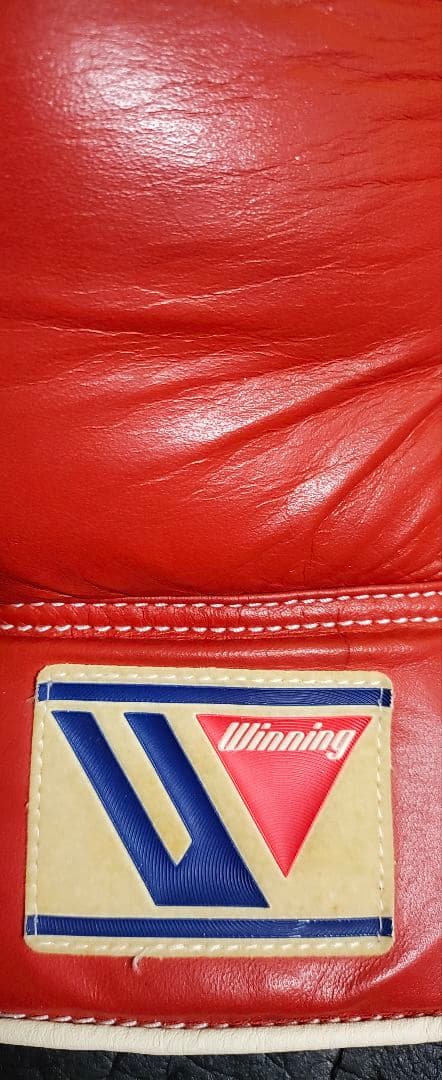 Winning レースアップボクシンググローブ レッドカラー8oz